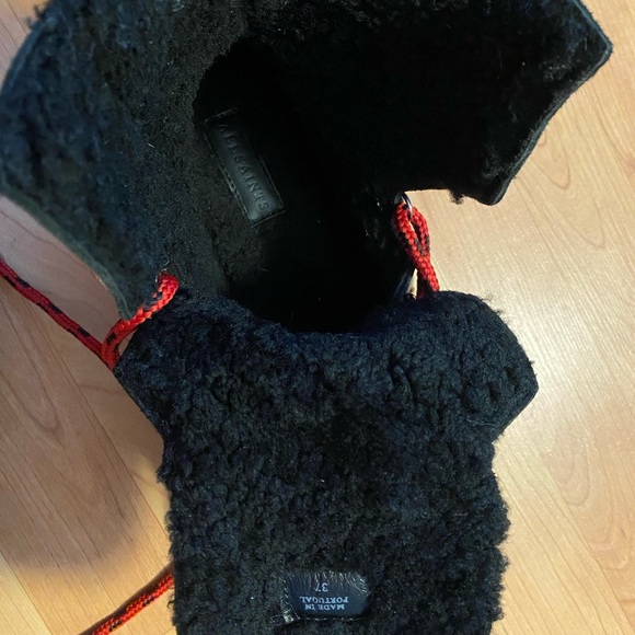 AllSaints Fae Shearling Combat Boots Sz 37 - Picture 8 of 16